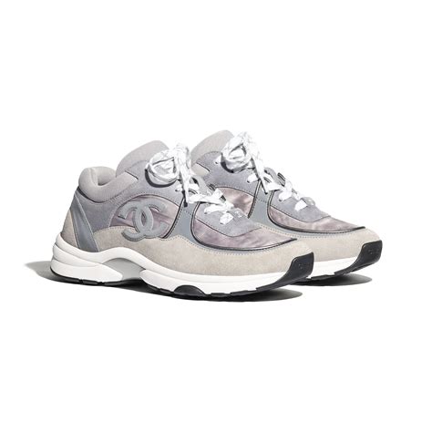 chanel sneakers grey|chanel sneakers cost.